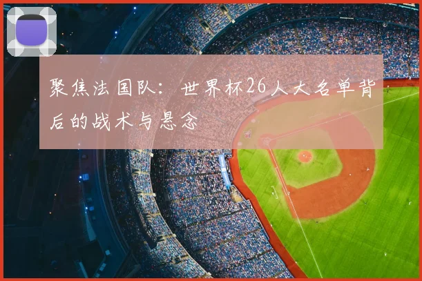 聚焦法国队:世界杯26人大名单背后的战术与悬念